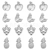 16Pcs 4 Style 201 Stainless Steel Pendants STAS-UN0030-23-1