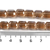 Electroplate Glass Beads Strands GLAA-G112-07-5