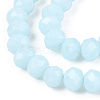 Opaque Solid Color Glass Beads Strands EGLA-A034-P1mm-D06-3