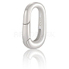 1Pc 925 Sterling Silver Spring Gate Rings STER-BBC0008-50C-6