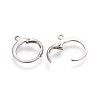 304 Stainless Steel Leverback Earring Findings STAS-I100-19P-2