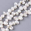 Natural Baroque Pearl Keshi Pearl Beads Strands PEAR-Q015-028-1