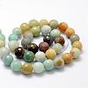 Faceted Natural Flower Amazonite Beads Strands G-F364-13-10mm-2