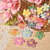 24Pcs 12 Colors Translucent Resin Pendants RESI-CJ0002-50-5