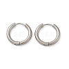 202 Stainless Steel Huggie Hoop Earrings X-EJEW-F111A-16mm-P-4