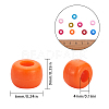 Mixed Style Plastic Beads MACR-WH0005-01-2