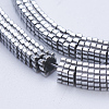 Electroplate Non-magnetic Synthetic Hematite Beads Strands G-J381-4X1mm-A01-2