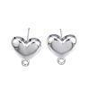 Alloy Stud Earring Findings PALLOY-N150-86P-2
