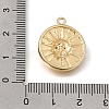 Brass Micro Pave Clear Cubic Zirconia Pendants CU-CBA7960-09G-3