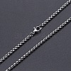 201 Stainless Steel Box Chain Necklace STAS-S105-JN929-1-45-1