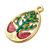 304 Stainless Steel Enamel Pendants STAS-S163-34G-02-2