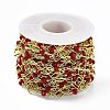 Handmade Brass Rhombus Link Chains CHC-F015-24G-3