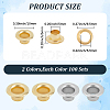 200Pcs 2 Colors Iron Grommet Eyelet Findings IFIN-GF0001-59A-2