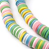 Handmade Polymer Clay Beads Strands CLAY-R089-8mm-T012-6