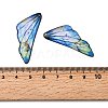 2Pcs Transparent Epoxy Resin Pendants RESI-A044-04D-3