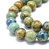 Natural Chrysocolla and Lapis Lazuli Beads Strands G-O201A-12B-3