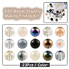 345Pcs 15 Color Electroplate Glass Beads Strands EGLA-Q026-03-2