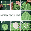 1 Set Wood Macrame Leaf/Flower Cutting Template DIY-BC0009-99-5