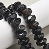 Natural Black Agate Beads Strands G-K392-A18-1
