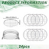 BENECREAT 24Pcs 304 Stainless Steel Mesh Lids for Water Planting Glass Vase AJEW-BC0002-18-2