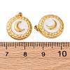 304 Stainless Steel Enamel Pendants STAS-U061-34G-B01-3