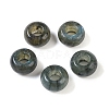 Natural Labradorite European Beads G-G740-14x8mm-37-1