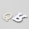 26Pcs Plastic Imitation Pearl and Polyester Cloth Iron on/Sew on Patches DIY-WH0740-36-2