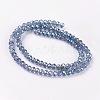 Faceted Rondelle Electroplate Glass Beads Strands X-EGLA-D020-3x2mm-59-2