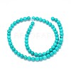 Natural Howlite Round Bead Strands X-TURQ-E022-38B-6mm-2