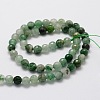 Faceted Round Natural Chrysoprase Bead Strands G-L437-07-6mm-2
