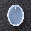 Oval Shape DIY Silicone Pendant Molds LS-AJEW-P038-01-2