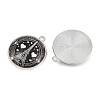 Printed Alloy Glass Pendants GL-CBA2376-01P-A-2