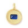 Brass with Cubic Zirconia Pendants KK-K339-01G-03-2