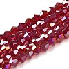 Transparent Electroplate Glass Beads Strands LS-GLAA-F029-2mm-A27-1