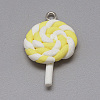 Handmade Polymer Clay Pendants X-CLAY-Q240-014-2