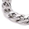 304 Stainless Steel Curb Chains Bracelets BJEW-JB06273-01-2