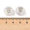Transparent Resin Rondelle European Beads RESI-S023-01-5