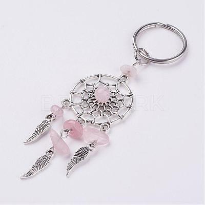 Natural Chip Gemstone Keychain KEYC-JKC00119-1
