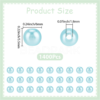 Spray Painted ABS Plastic Imitation Pearl Beads OACR-PA0001-38A-03-1