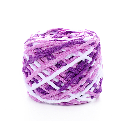 Gradient Color Polyester Wool Blend Yarn YCOR-PW0001-004A-40-1