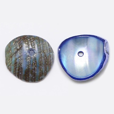 Dyed Natural Spiral Shell Chips Beads SHEL-A003-B01-1