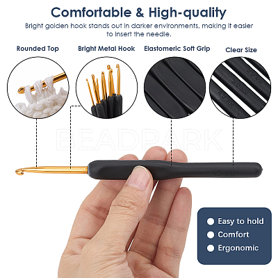 Aluminum Crochet Hooks TOOL-DJ0001-18-1
