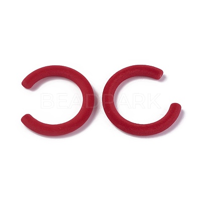 Flocky Acrylic Beads LS-X-OACR-L010-B-13-1