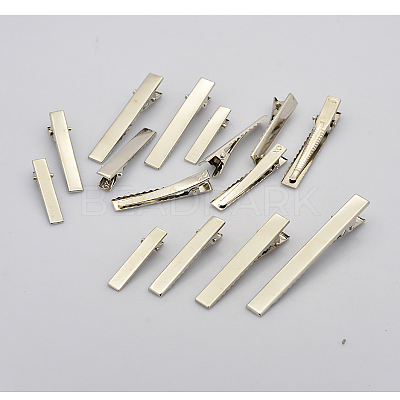 Mixed Iron Flat Alligator Hair Clip Findings IFIN-X0030-1