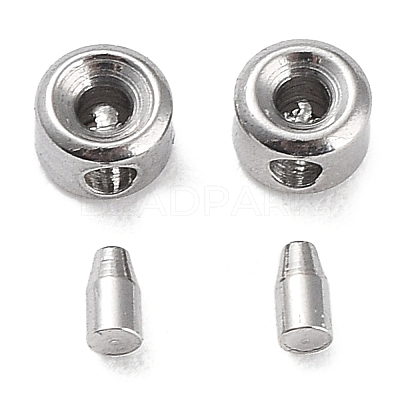 Non-Tarnish 304 Stainless Steel Bead Tips STAS-K268-01A-P-1