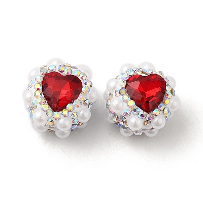 Polymer Clay Rhinestone Beads RGLA-D050-04-1
