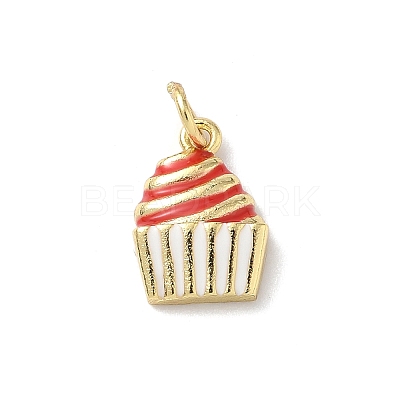 Brass Enamel Pendants KK-B155-05G-03-1