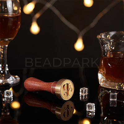 1Pc Golden Tone Brass Stamp Head DIY-OC0004-51P-1