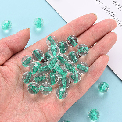 Transparent Acrylic Beads TACR-S154-11A-68-1