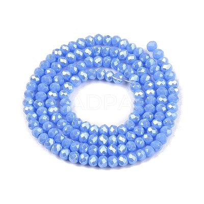 Electroplate Glass Beads Strands EGLA-A044-P2mm-A17-1
